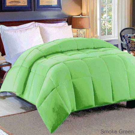 Hotel Grand 300tc Sateen Cotton Down Alt Comforter, Smoke Green, King 111032